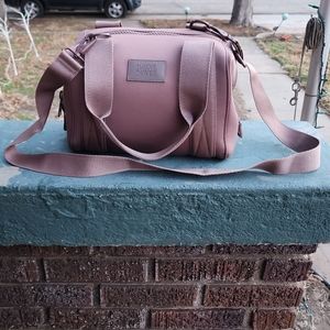 Dagne Dover Landon Carryall Dune. Small travel neoprene shoulder bag